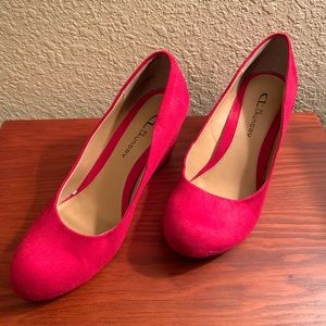 CL by Laundry Red Heel Wedges